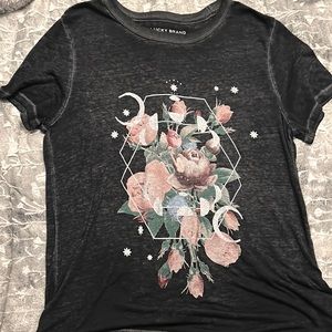 Lucky brand Los Angeles flower t shirt